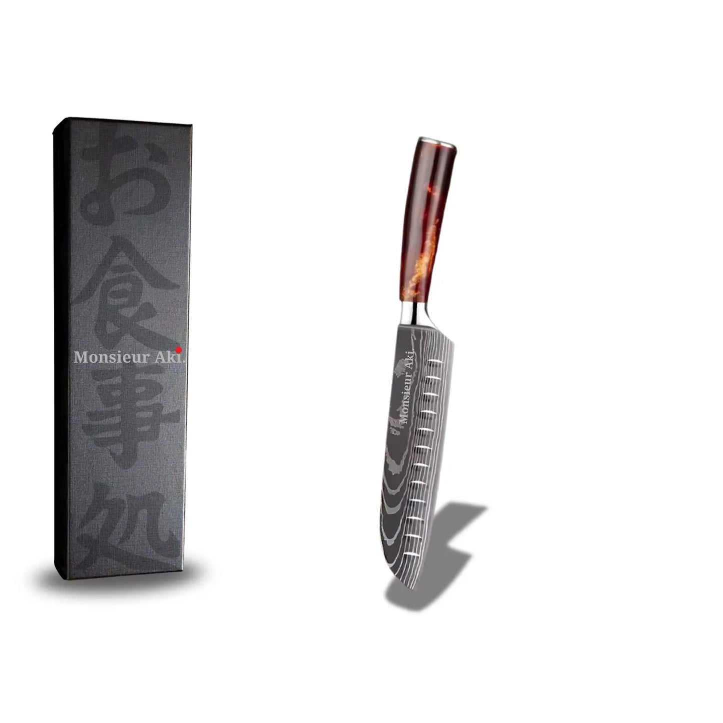 Set de 7 couteaux japonais Monsieur Aki – Chef Sapporo – Acier