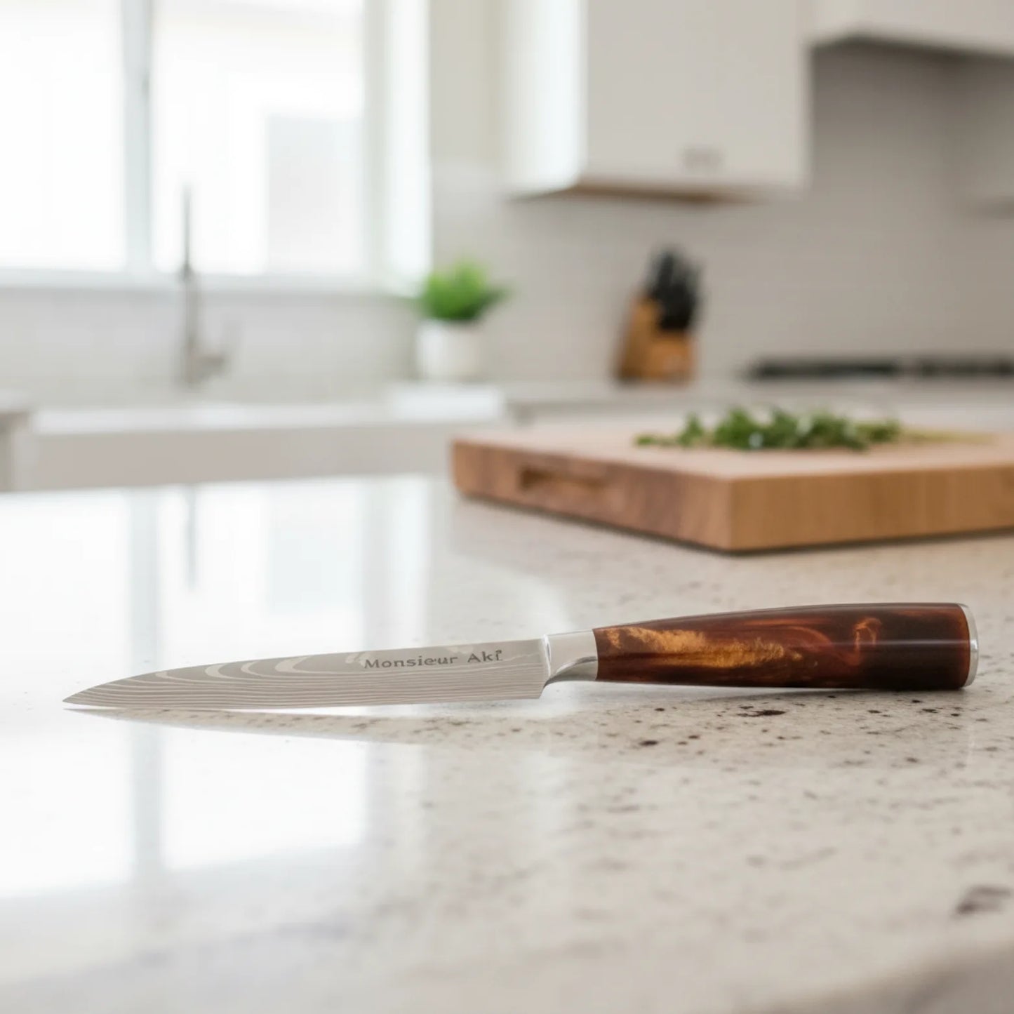 Set de 5 couteaux japonais Monsieur Aki – Chef Sapporo – Acier