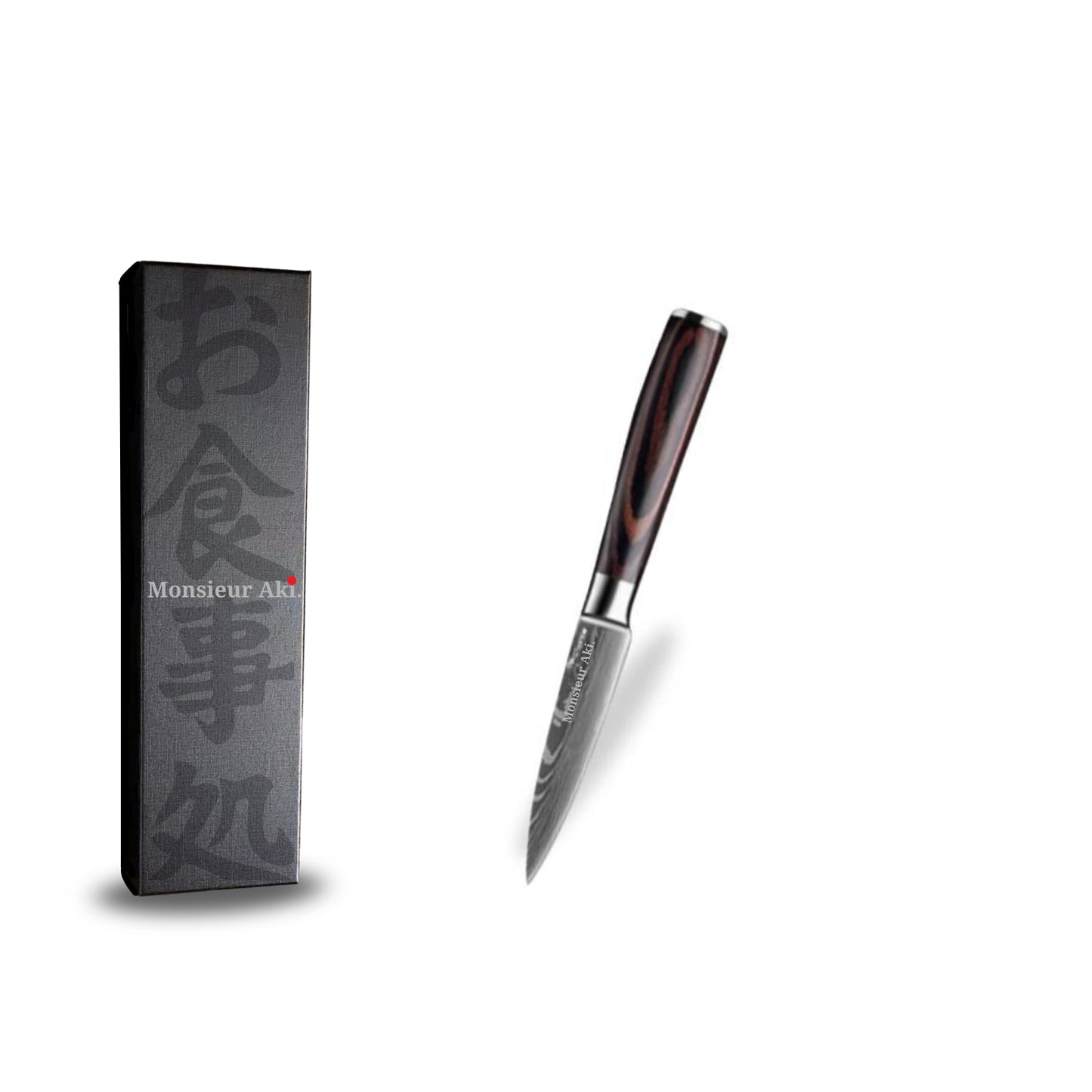 Set de 3 couteaux japonais Monsieur Aki –Chef Kobe – Acier