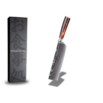 Set de 7 couteaux japonais Monsieur Aki – Chef Sapporo – Acier