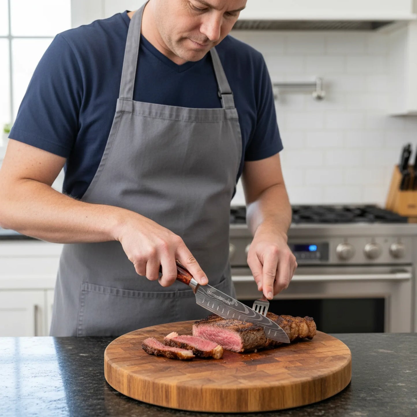 Set de 7 couteaux japonais Monsieur Aki – Chef Sapporo – Acier