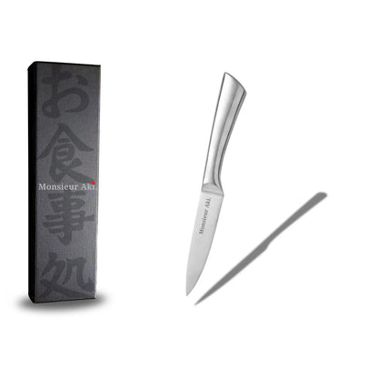 Set de 5 couteaux japonais Monsieur Aki – Full Acier – Acier